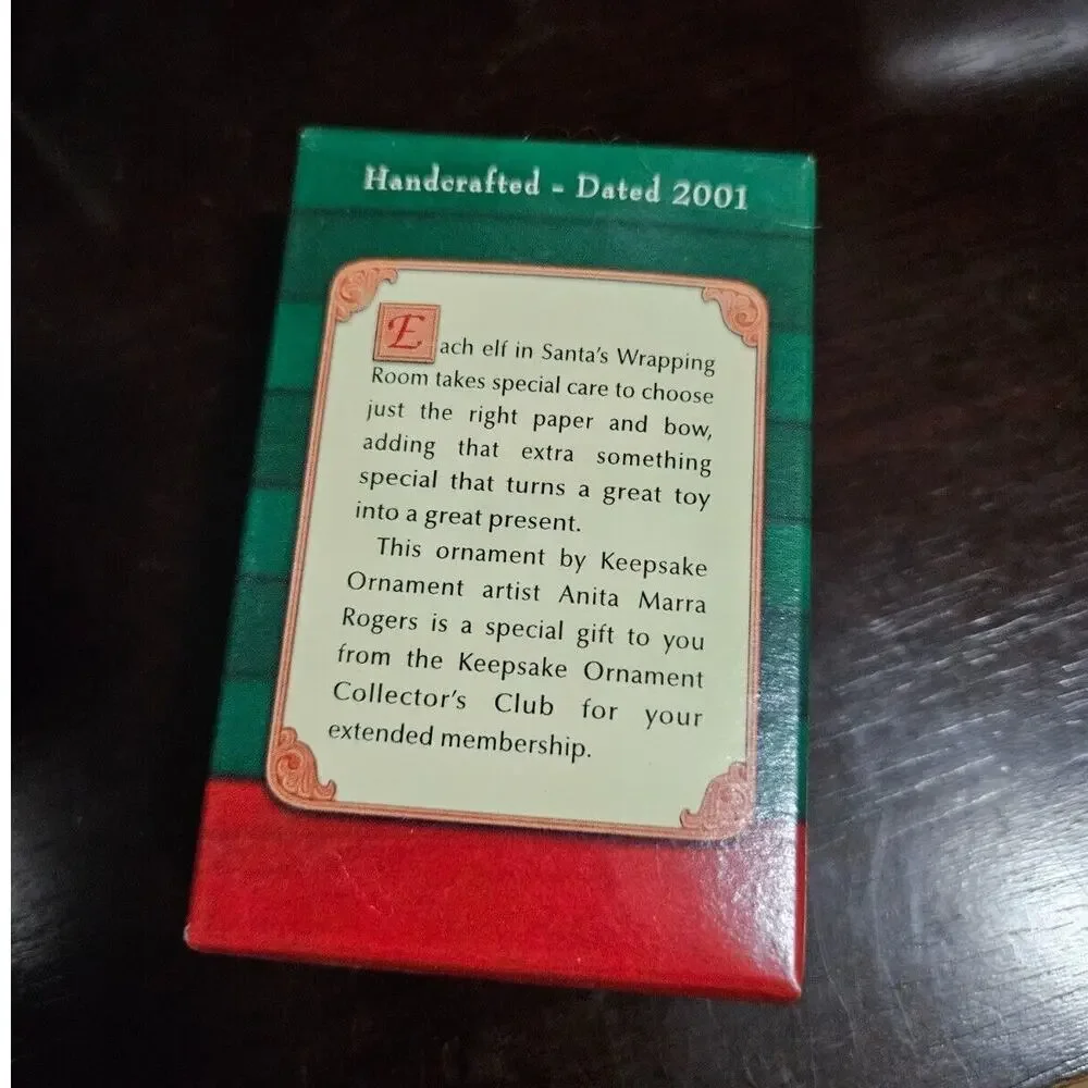 Hallmark Keepsake Ornament Club Ready For Delivery 2001 Christmas Holiday